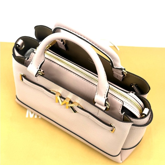 Michael Kors Reed Small Satchel Crossbody Bag Powder Blush - Picture 6 of 12